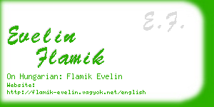 evelin flamik business card